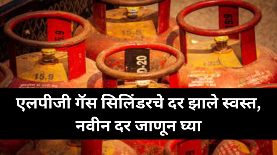 LPG Gas Cylinder : एलपीजी गॅस सिलिंडरचे दर झाले स्वस्त, नवीन दर जाणून घ्या